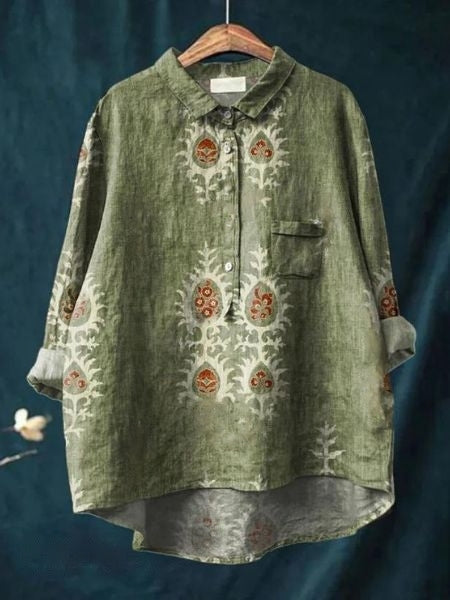 Women’s Blouse | Button-Up Floral