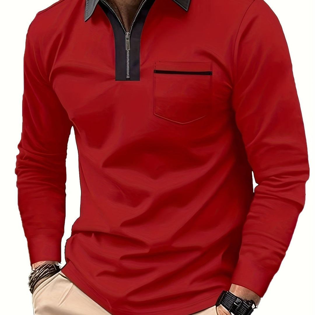 Curtis | Refined Zip-Collar Polo Shirt