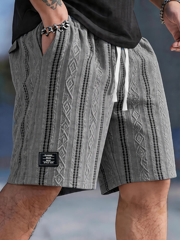 Nolan | Textured Drawstring Shorts