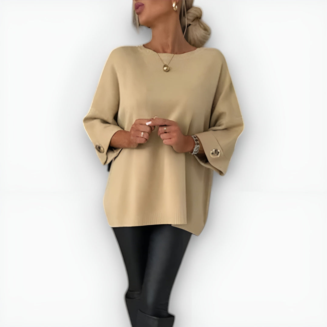 Women’s Sweater | Oversized Three-Quarter Sleeve
