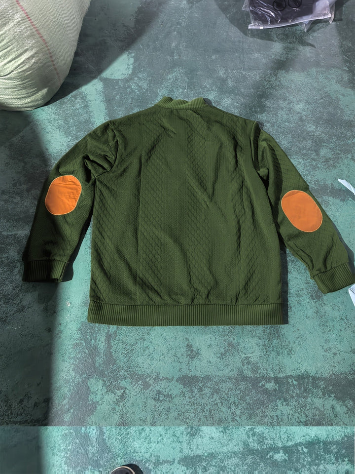 Ronan | Stand Collar Button Henley Sweater