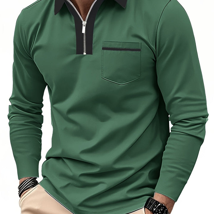 Curtis | Refined Zip-Collar Polo Shirt