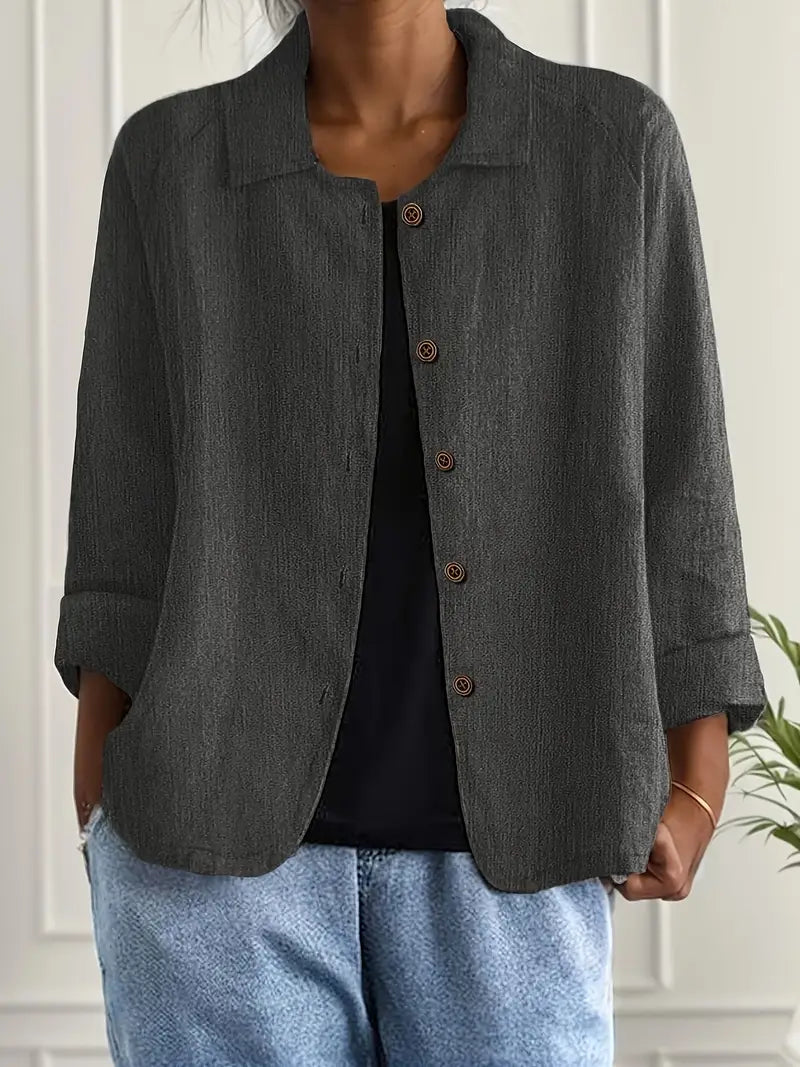 Women’s Blouse | Long Sleeve Button-Up