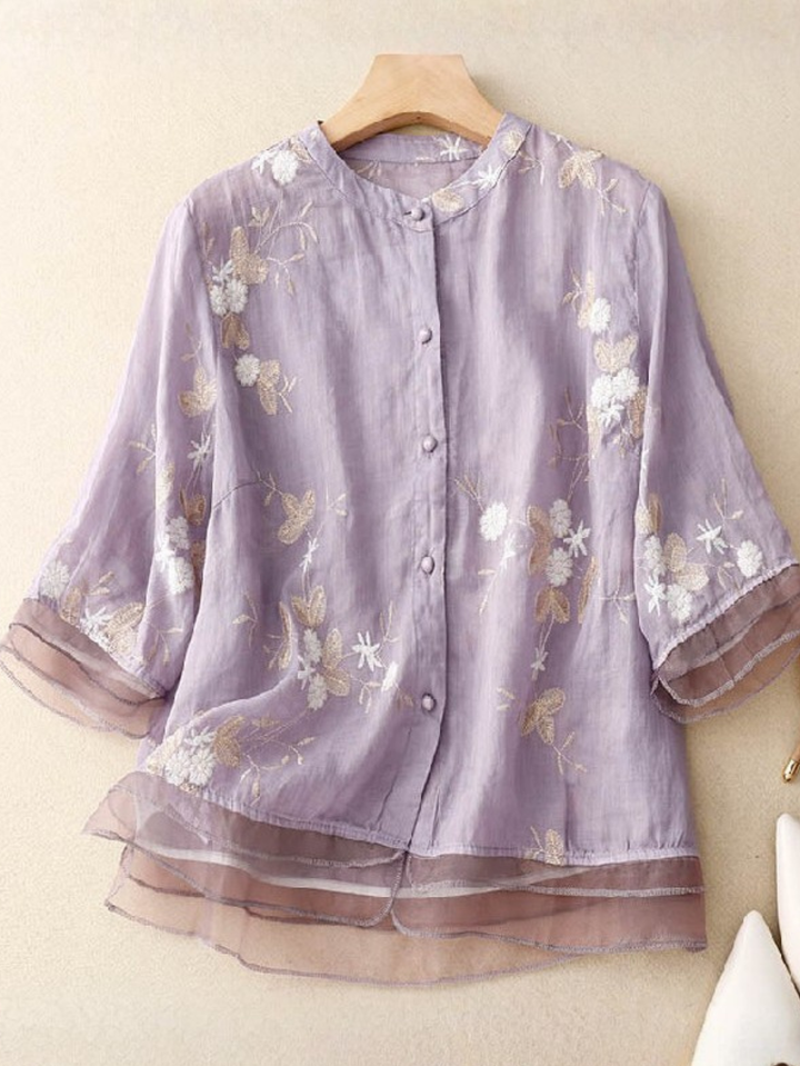 Women’s Blouse | Embroidered Accents