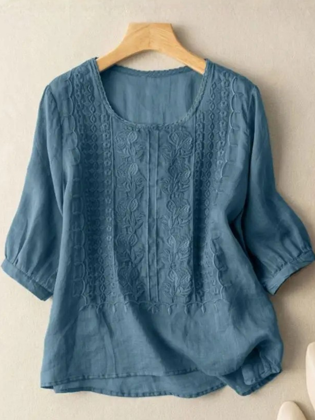 Women’s Blouse | Relaxed Fit with Embroidered Design