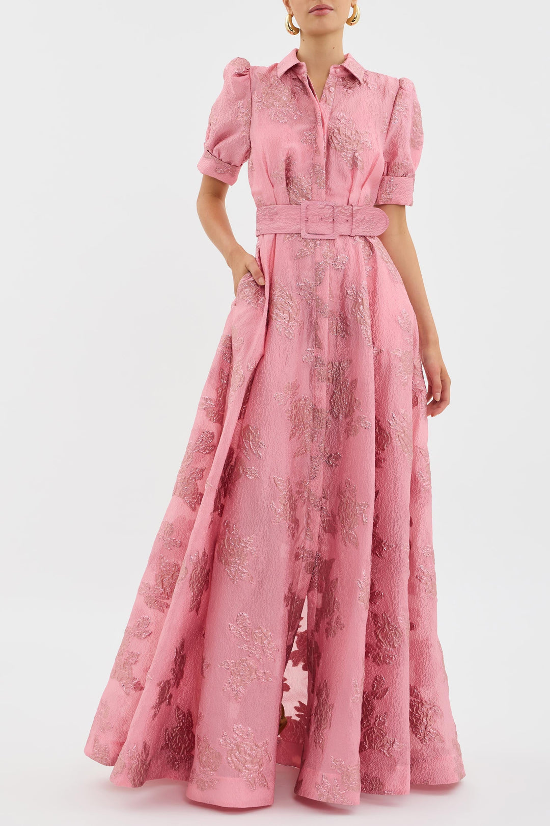 Anabella | Dress with Short Puff Sleeves