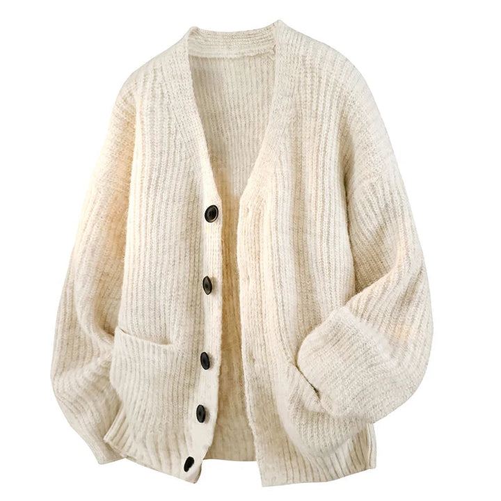 Men’s Relaxed V-Neck Knit Cardigan