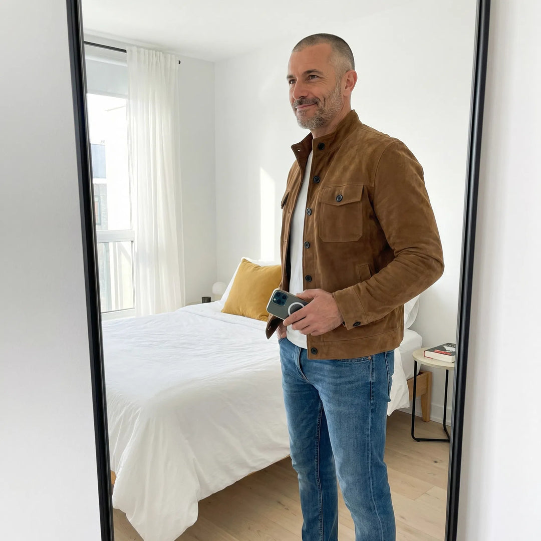 Jacob | Classic Pocket Suede Jacket