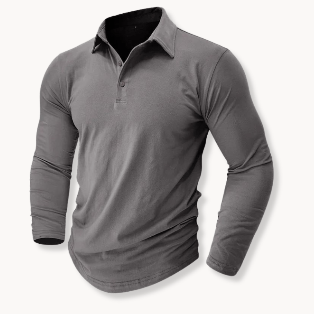 Andrei | Casual Long Sleeve Collared Polo