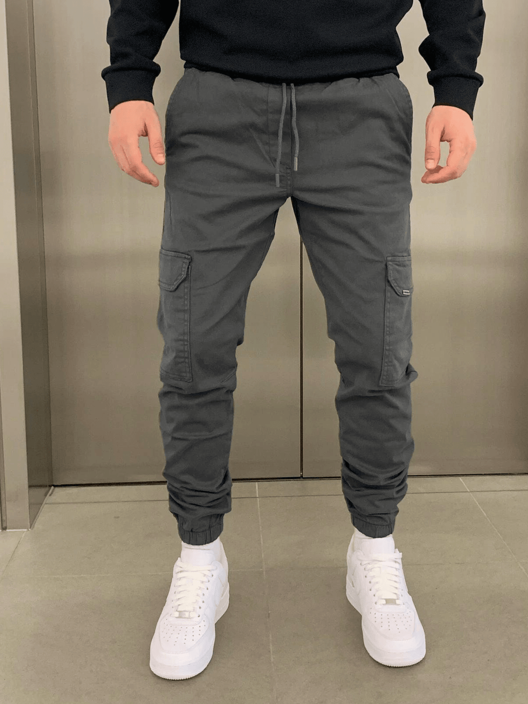 Marcus | Sleek Tie-Waist Cargo Pants