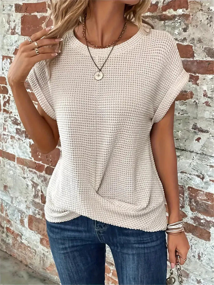 Women’s Top | Twist Waffle Knit