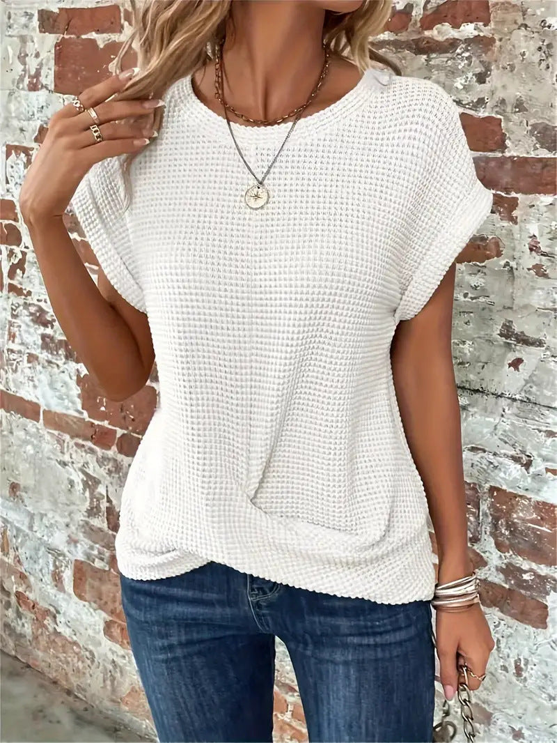Women’s Top | Twist Waffle Knit