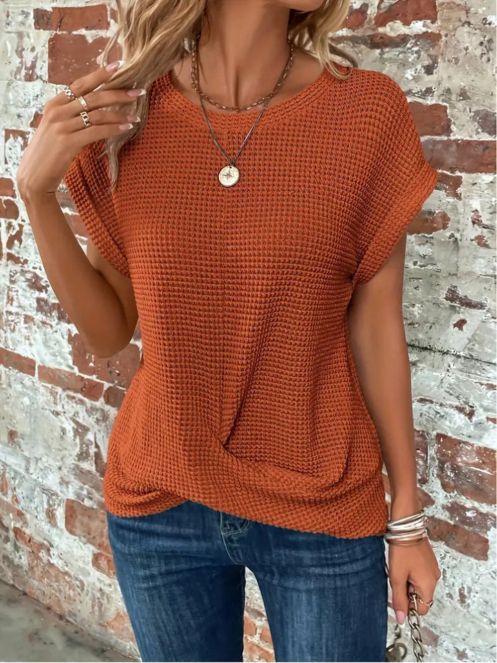 Women’s Top | Twist Waffle Knit