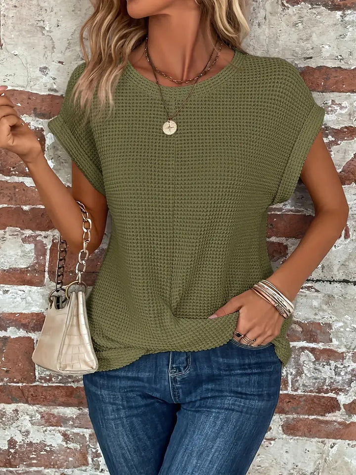 Women’s Top | Twist Waffle Knit