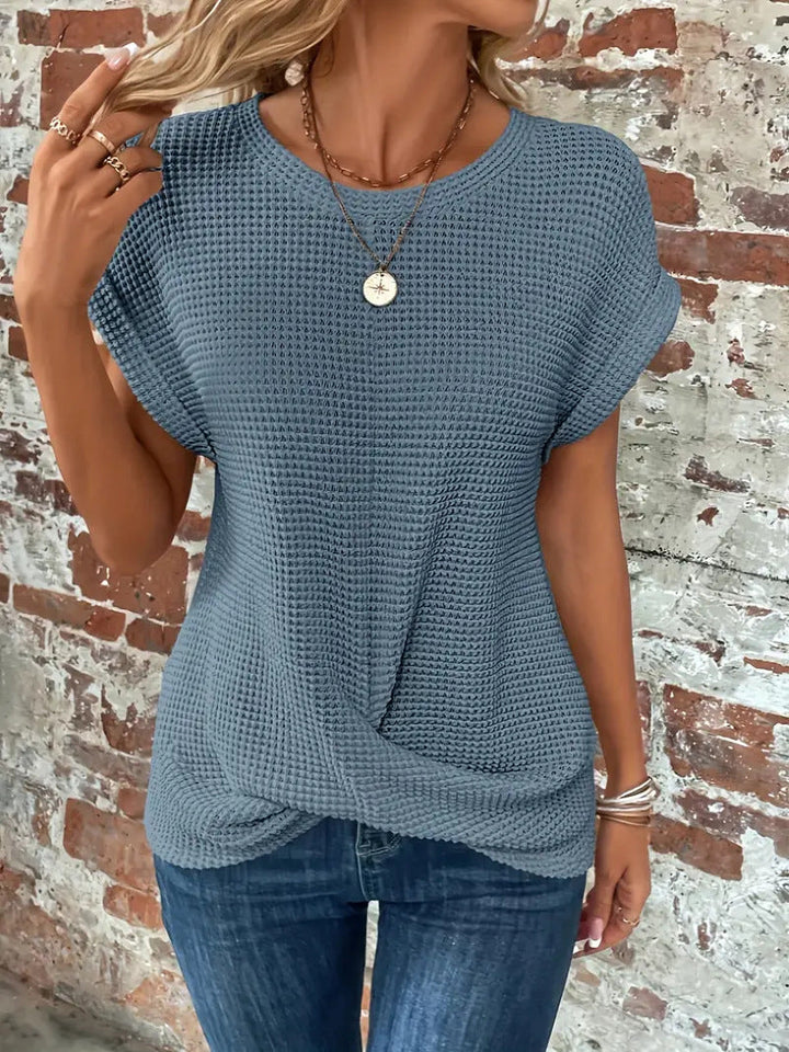 Women’s Top | Twist Waffle Knit