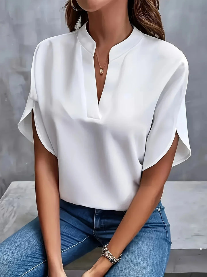 Women’s Blouse | V-Neck with Tailored Design