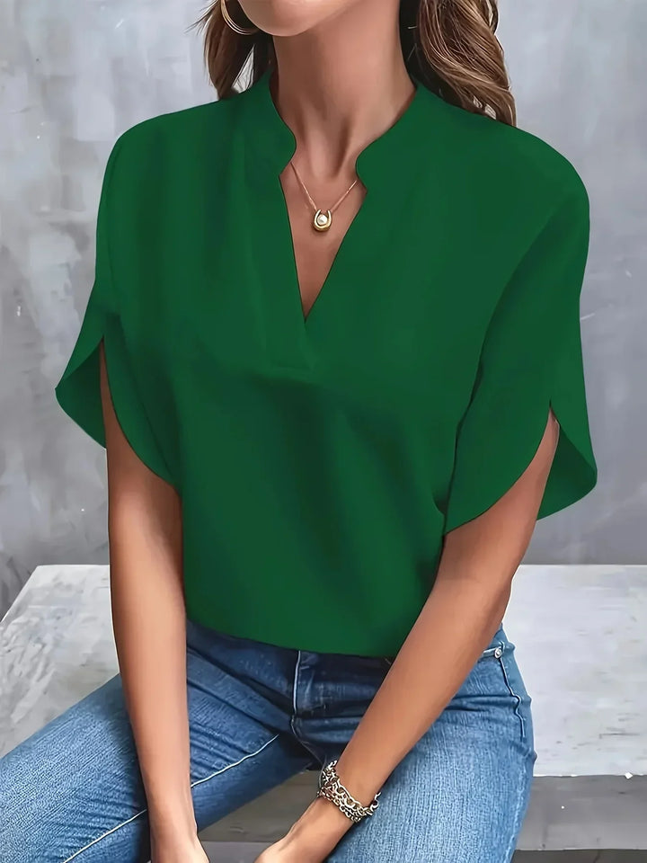 Women’s Blouse | V-Neck with Tailored Design