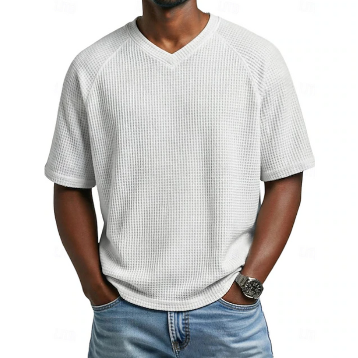 Crosby | V-neck Short Sleeve Waffle Shirt