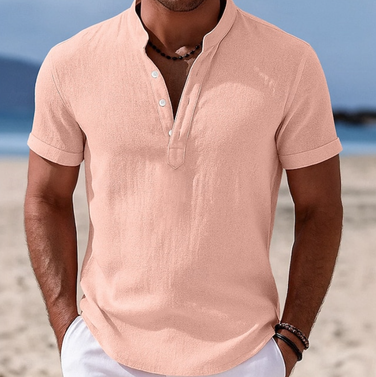 Atlas | Summer Button-Up Short Sleeve Shirt