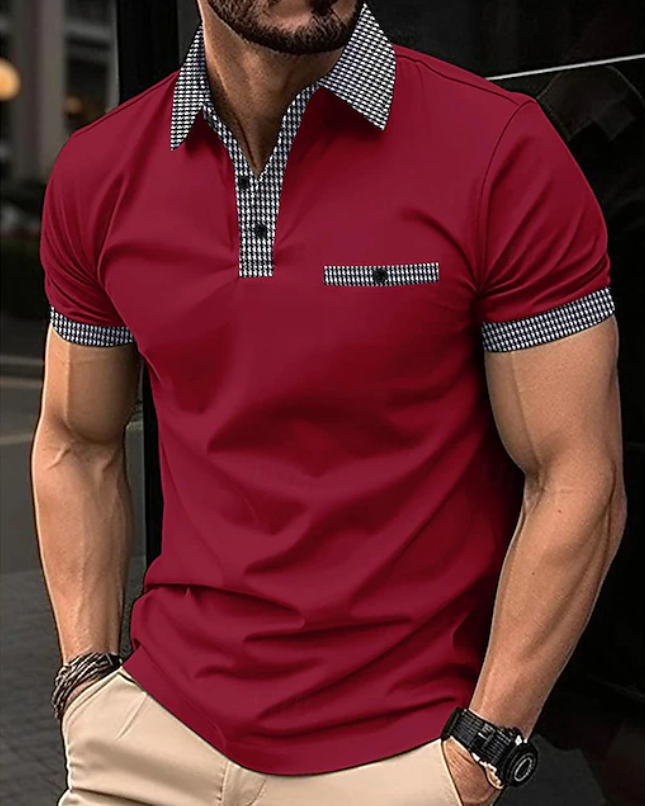 Easton | Classic Checkered Collar Polo Shirt