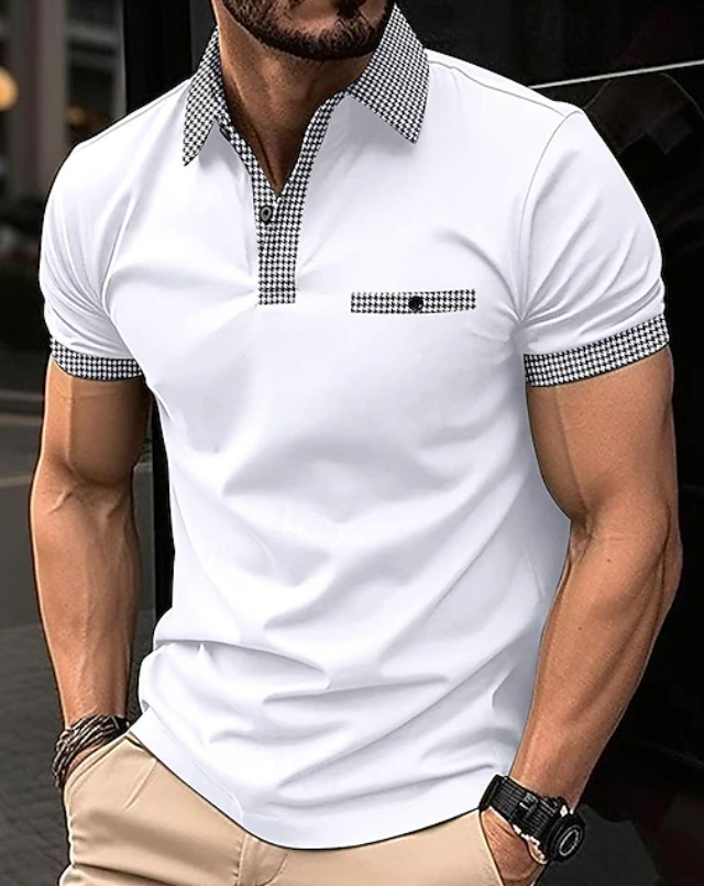 Easton | Classic Checkered Collar Polo Shirt
