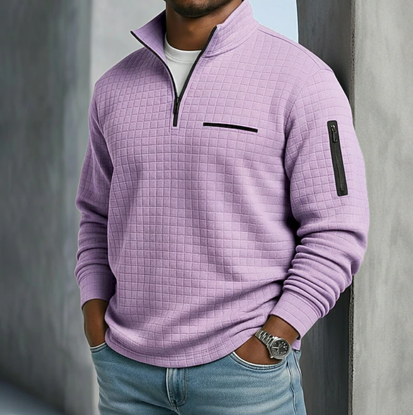 Beckham | Casual Long Sleeve Waffle Shirts