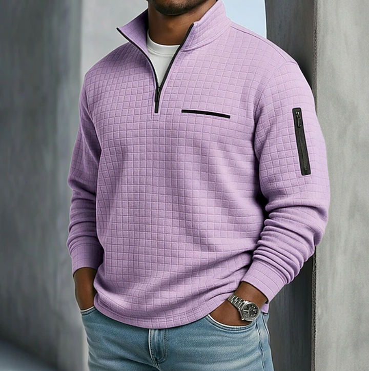Beckham | Casual Long Sleeve Waffle Shirts