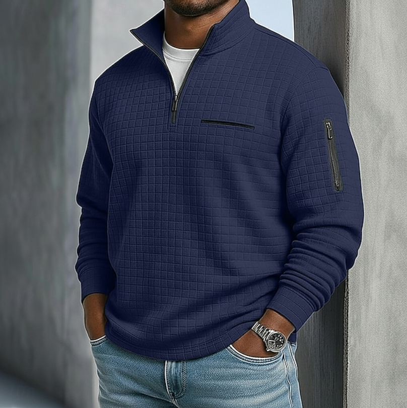 Beckham | Casual Long Sleeve Waffle Shirts