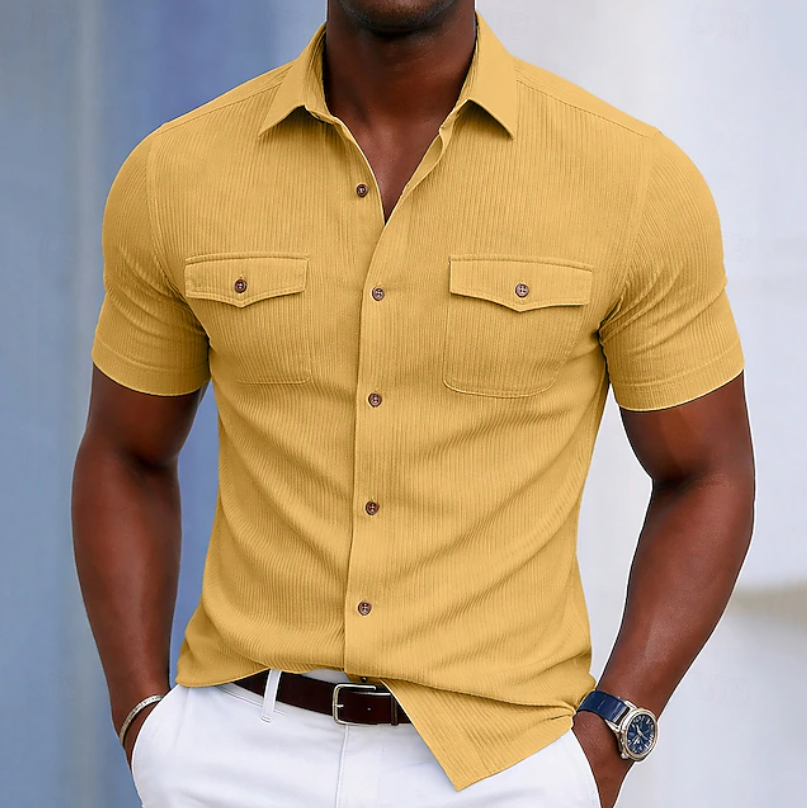 Nathaniel | Tailored Pocket Button Shirt