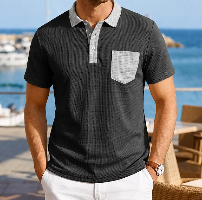 Harrison | Contrast Pocket Polo Shirt