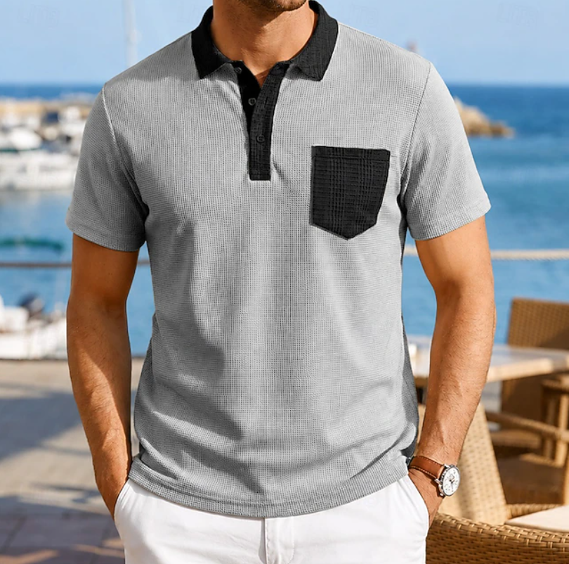 Harrison | Contrast Pocket Polo Shirt