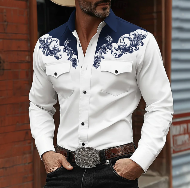 Ridgewood | Western Embroidered Button Shirt