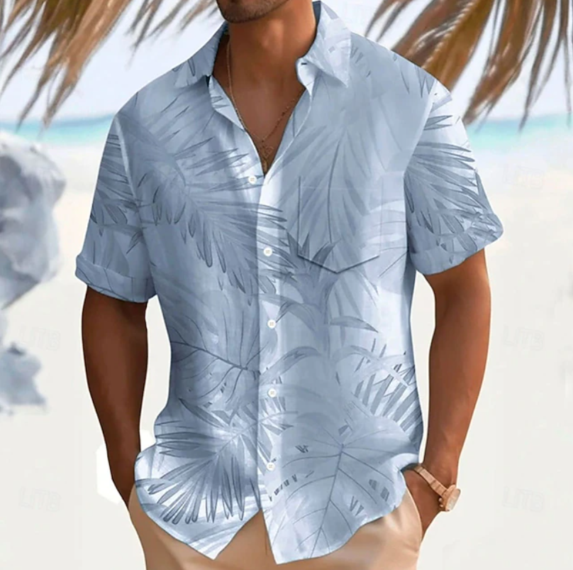 Lando | Tropical Print Short Sleeve Shirt