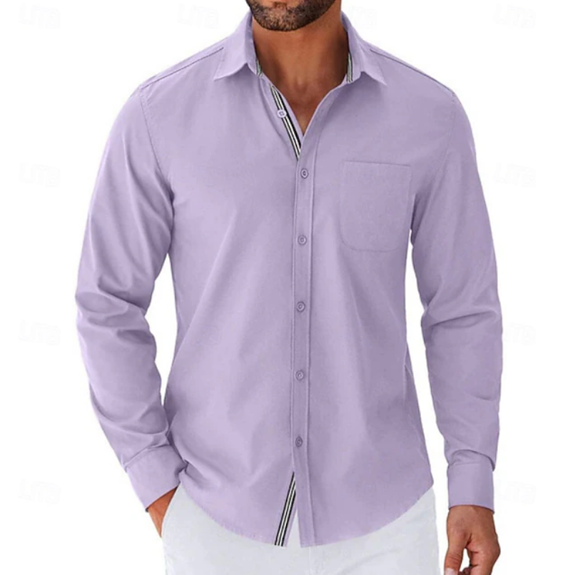 Jonas | Classic Long Sleeve Button-Up Shirt