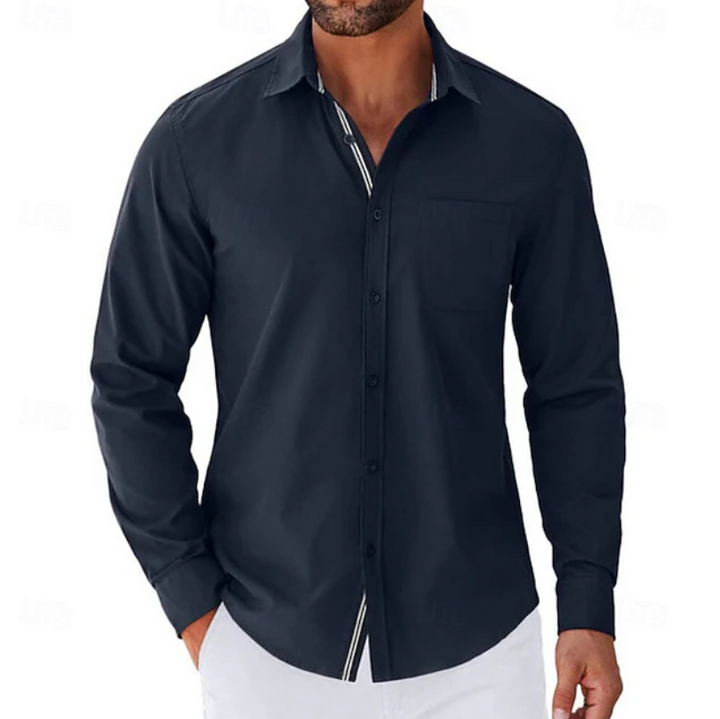 Jonas | Classic Long Sleeve Button-Up Shirt