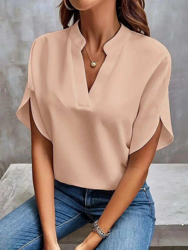 Women’s Blouse | V-Neck with Tailored Design