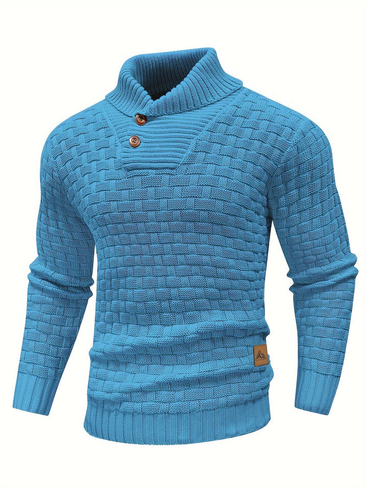 Alistair | Textured Shawl-Collar Sweater