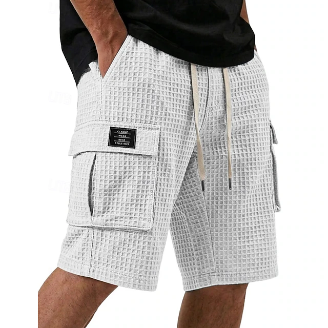 Landon | Textured Cargo Shorts