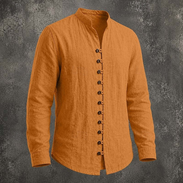 Gregory | Band Collar Casual Shirt