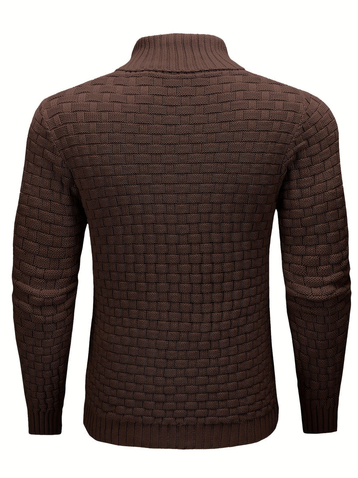 Alistair | Textured Shawl-Collar Sweater