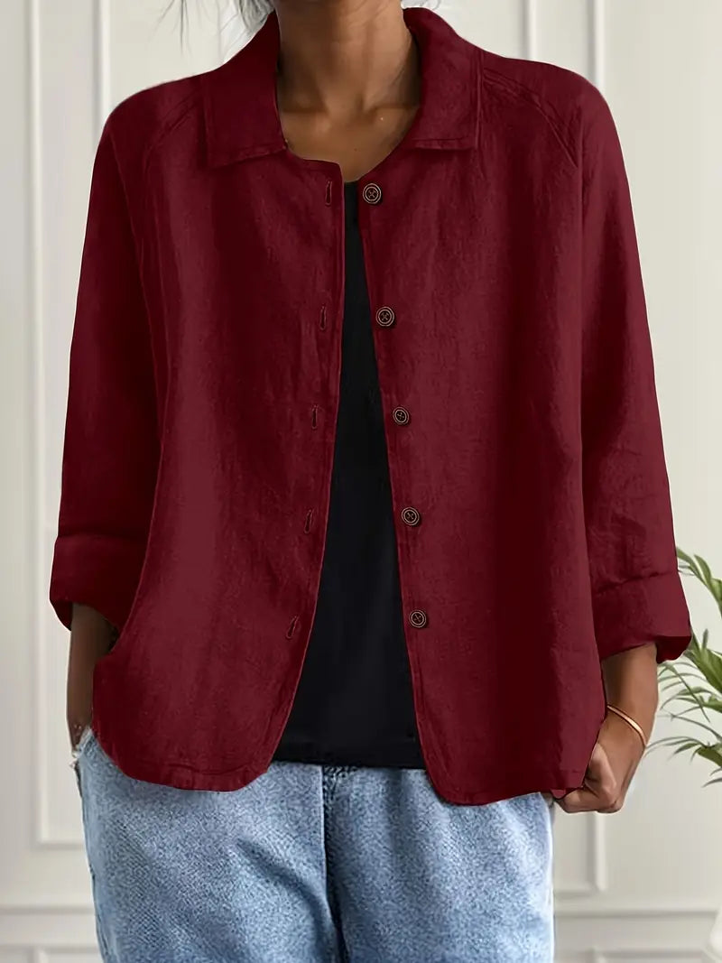 Women’s Blouse | Long Sleeve Button-Up