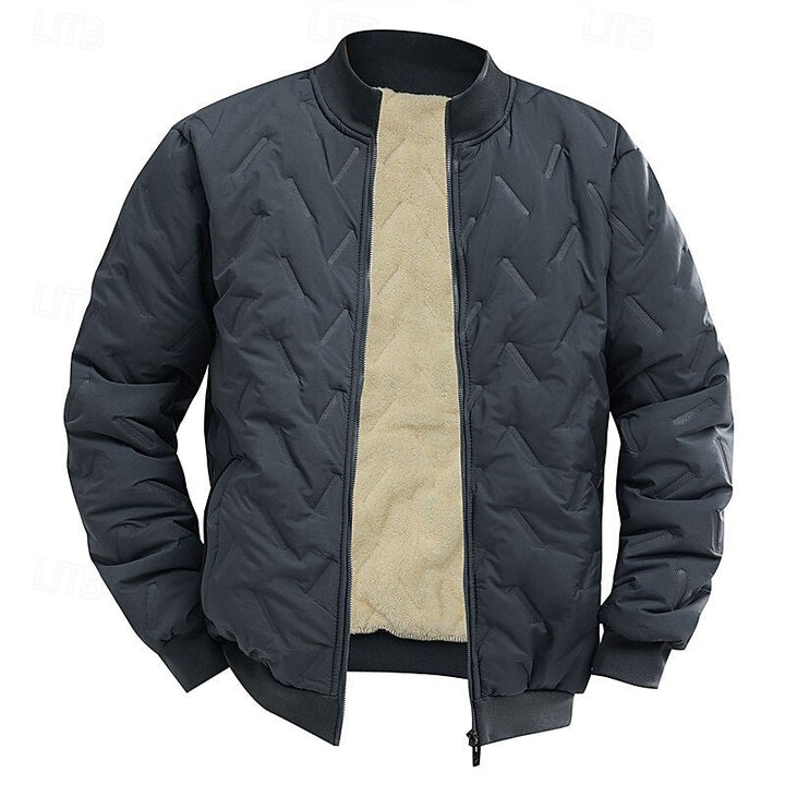 Douglas | Textured Quilted Bomber Jacket