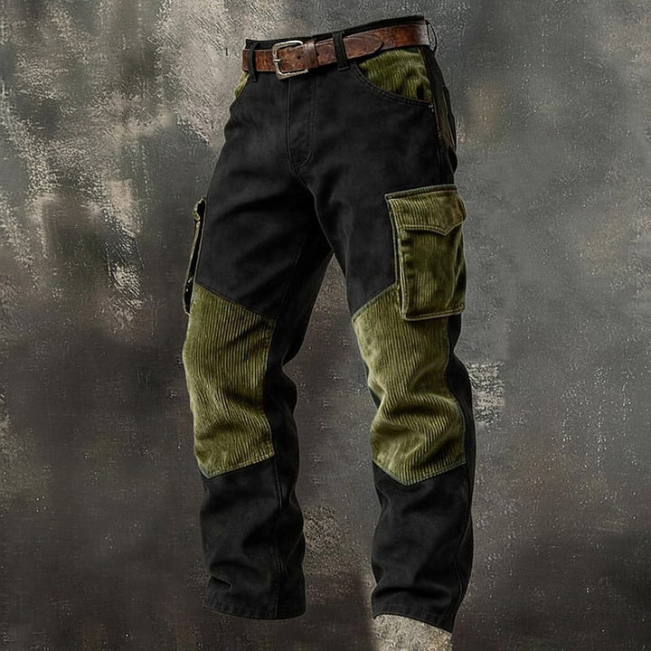 Silas | Rugged Two-Tone Cargo Pants