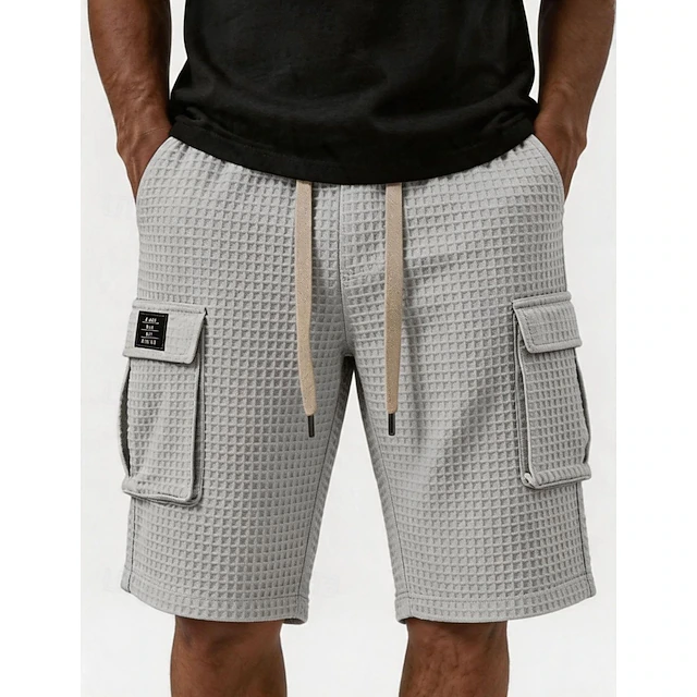 Landon | Textured Cargo Shorts