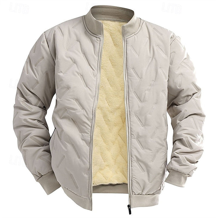Douglas | Textured Quilted Bomber Jacket