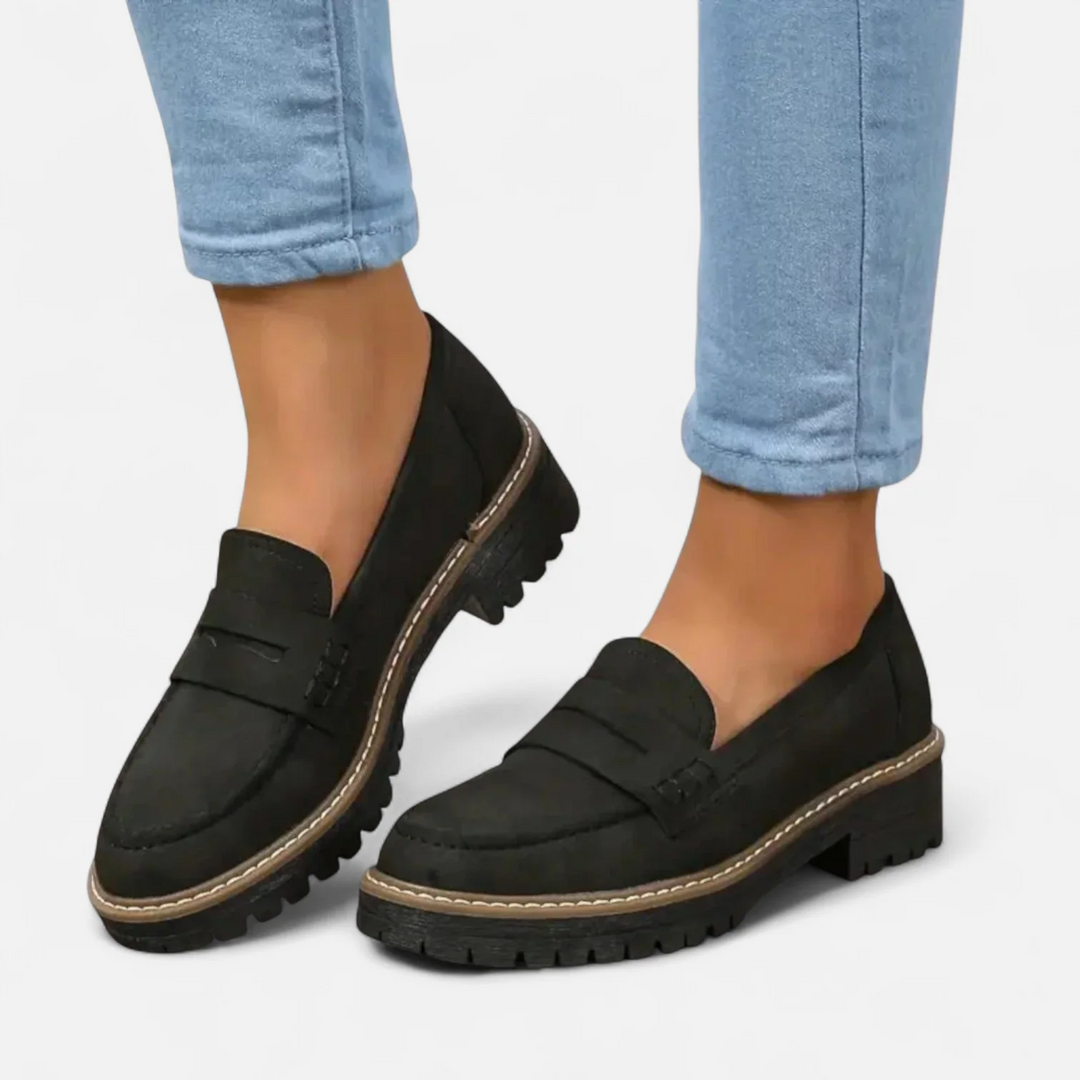 Dearbhla | Orthopedic Penny Loafers with Lug Sole