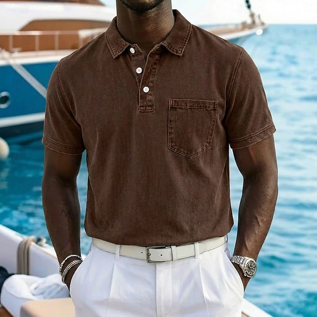 Vincent | Vintage-Washed Polo Shirt