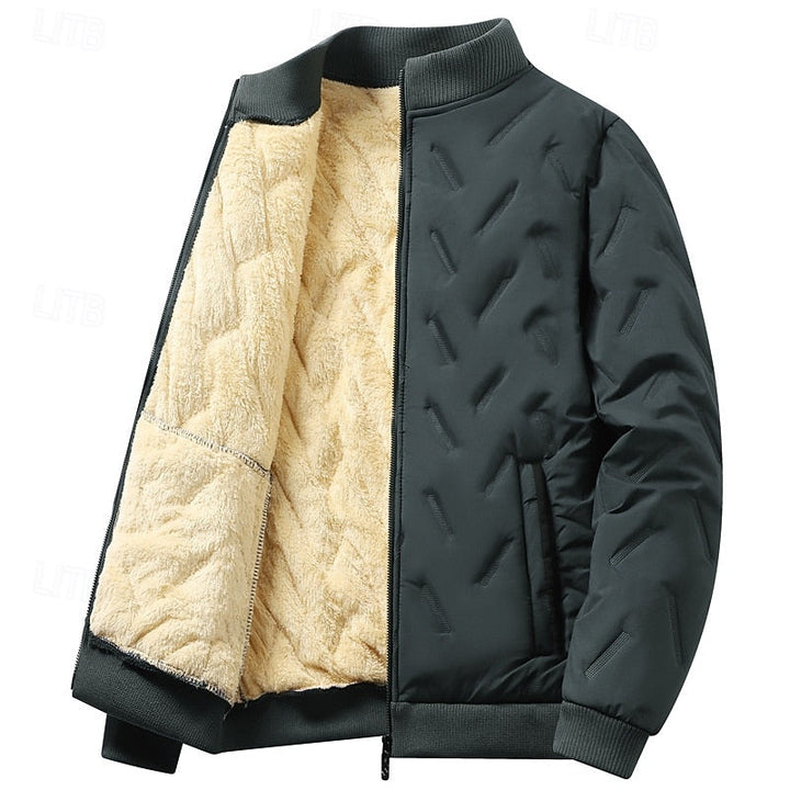 Douglas | Textured Quilted Bomber Jacket