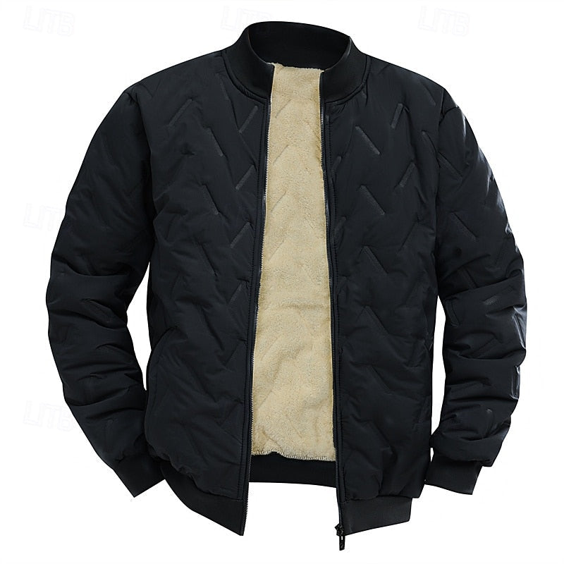 Douglas | Textured Quilted Bomber Jacket