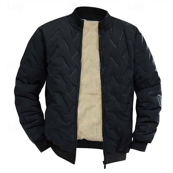 Douglas | Textured Quilted Bomber Jacket